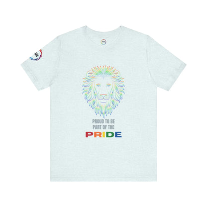 Colorful Lion T-Shirt - Proud to be part of the PRIDE Printify