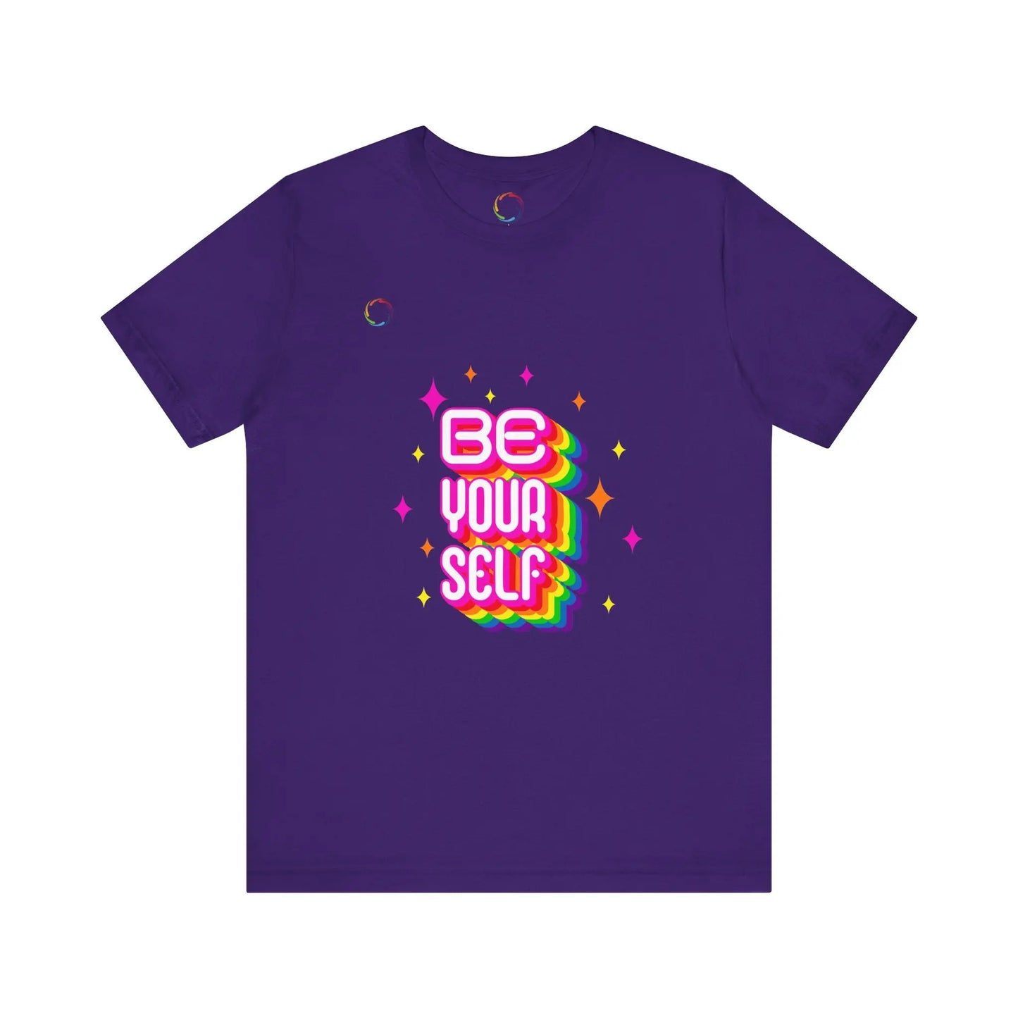 Be Yourself Rainbow Tee Printify