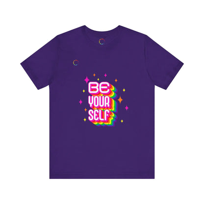 Be Yourself Rainbow Tee Printify