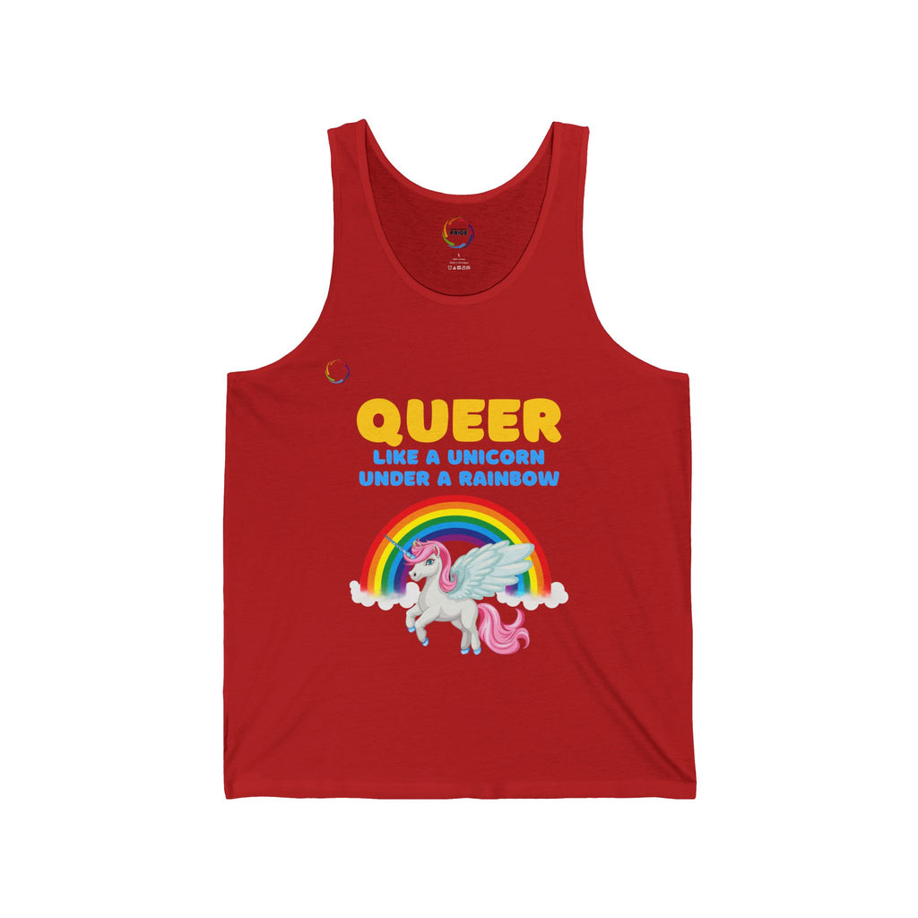 Queer Unicorn under the Rainbow Tank