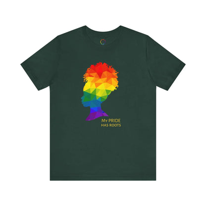 LGBTQ Graphic T-Shirt - My PRIDE Has Roots - Unisex Short Sleeve Tee Printify