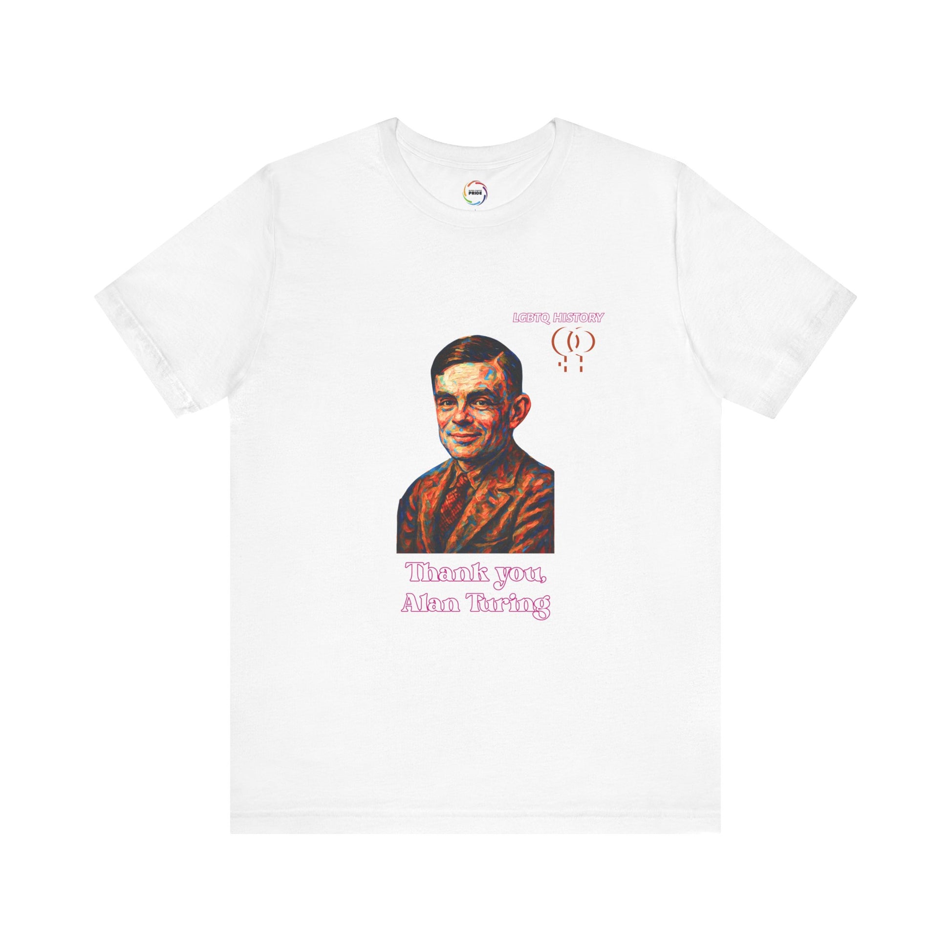 Alan Turing Inspired Thank You Tee, Inspirational T-Shirt, STEM Gift, Tech Enthusiast Shirt, Unisex Casual Wear, Geeky Gift