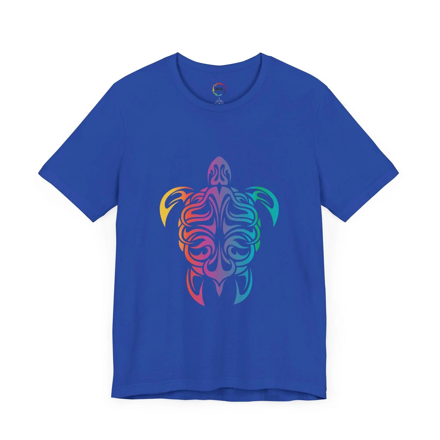 Colorful Tribal Turtle Unisex Short Sleeve Tee - Eco-Friendly Summer Wear Printify