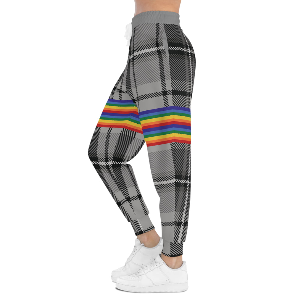 Trendy PRIDE Plaid Athletic Joggers - Unisex Activewear