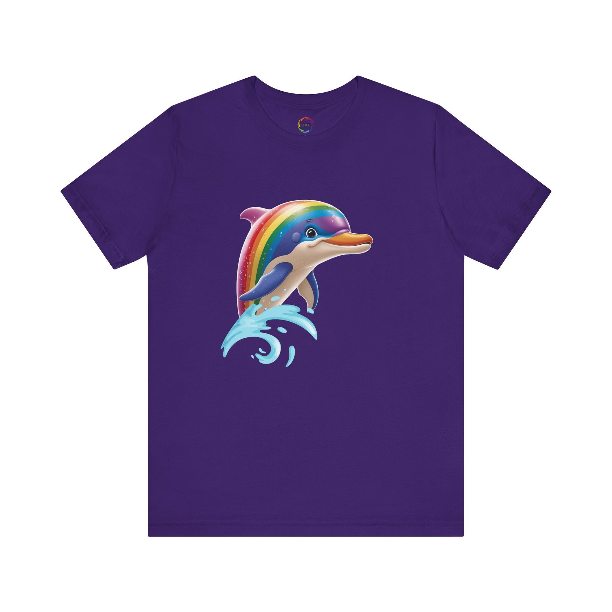PRIDE- Rainbow Dolphin Unisex Tee - Fun Summer Shirt