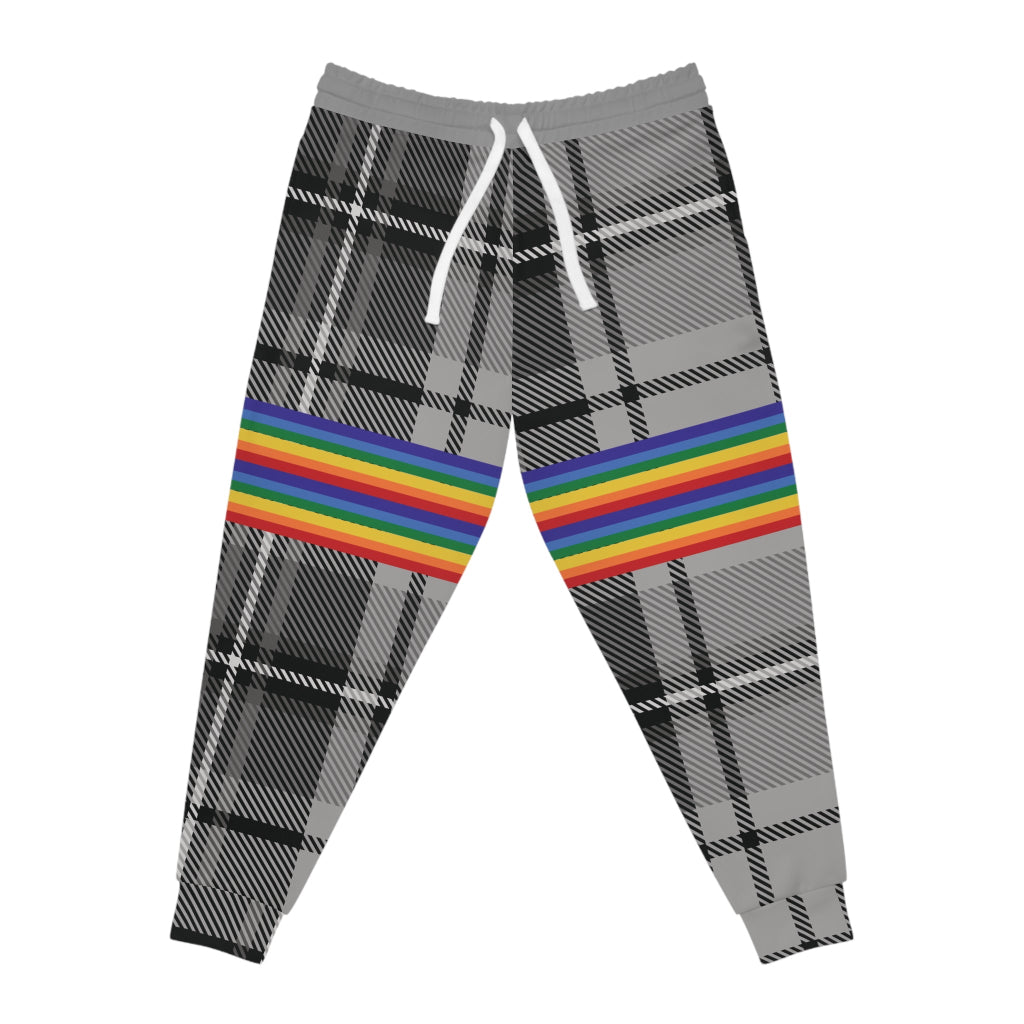 Trendy PRIDE Plaid Athletic Joggers - Unisex Activewear