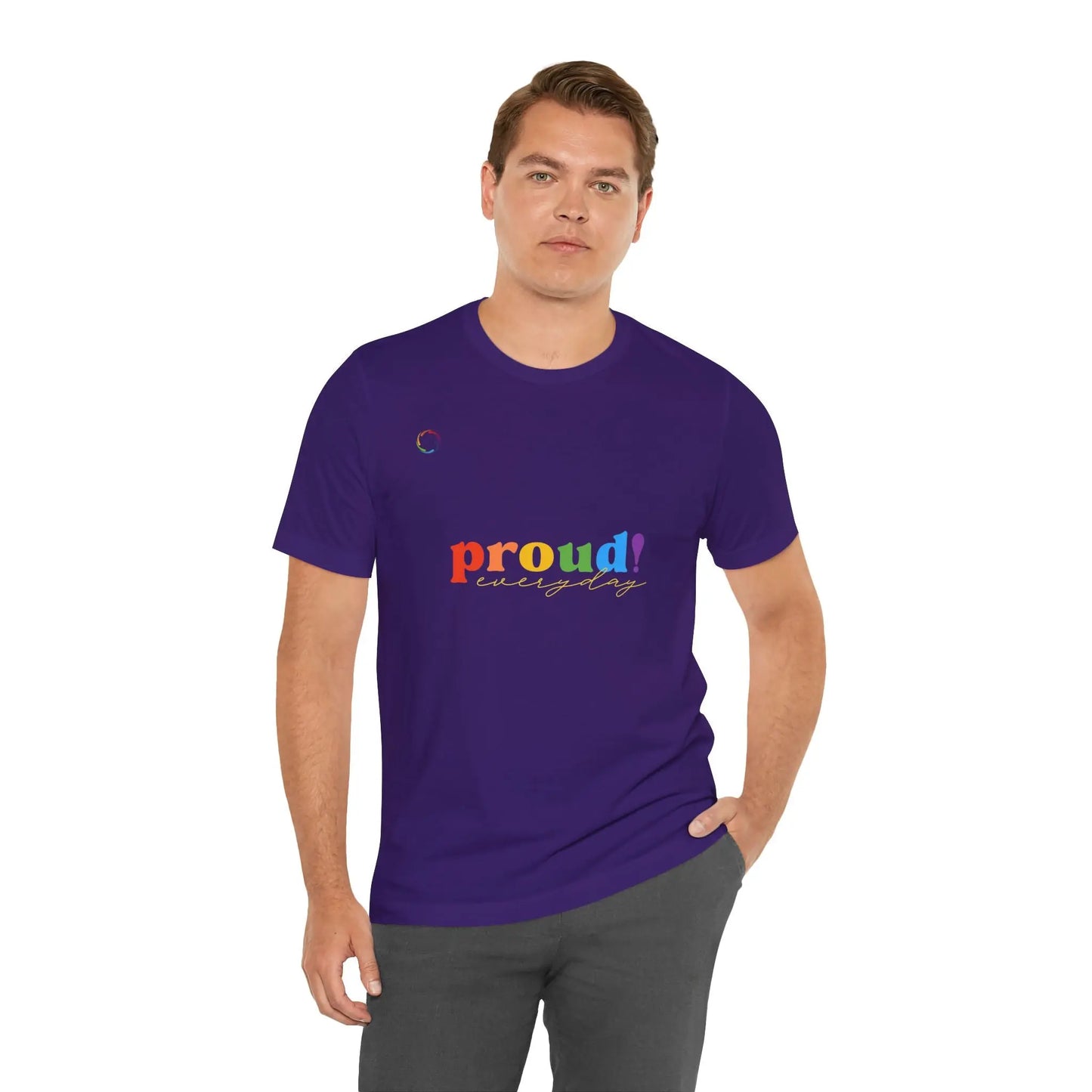 Proud! Unisex Short Sleeve Tee - Celebrate LGBTQ+ PRIDE Printify