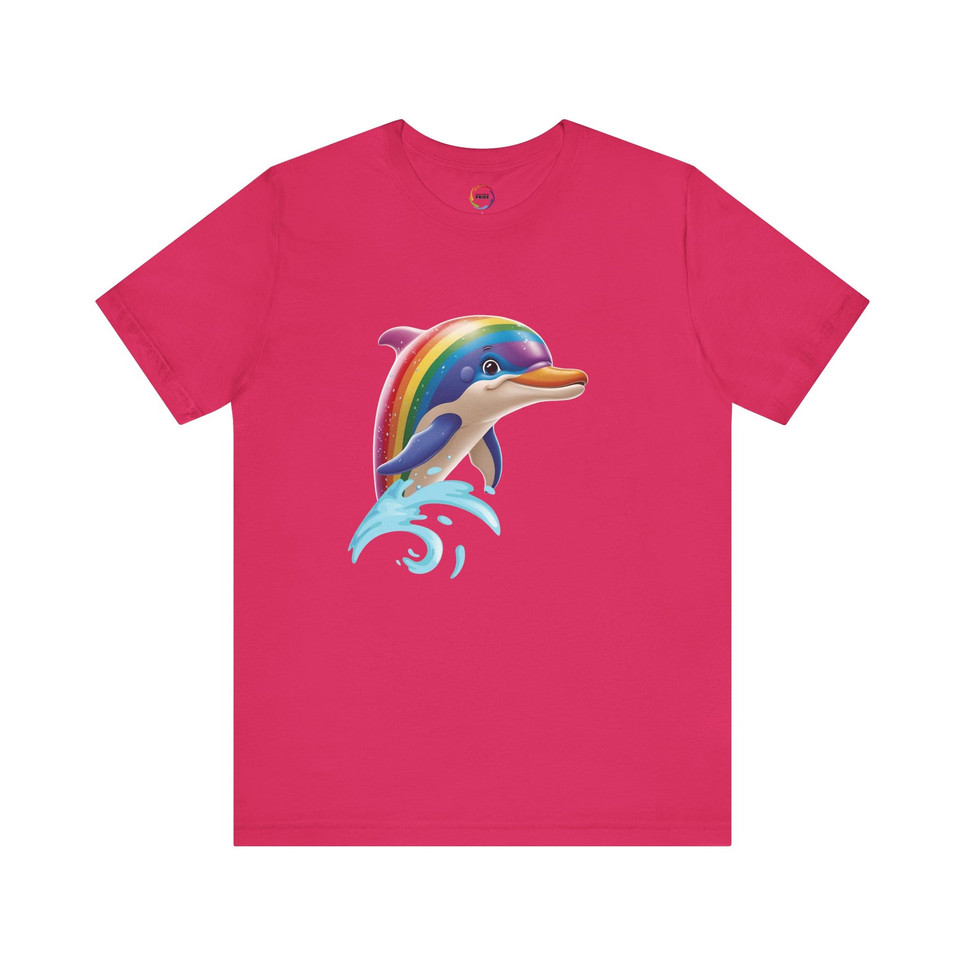 PRIDE- Rainbow Dolphin Unisex Tee - Fun Summer Shirt