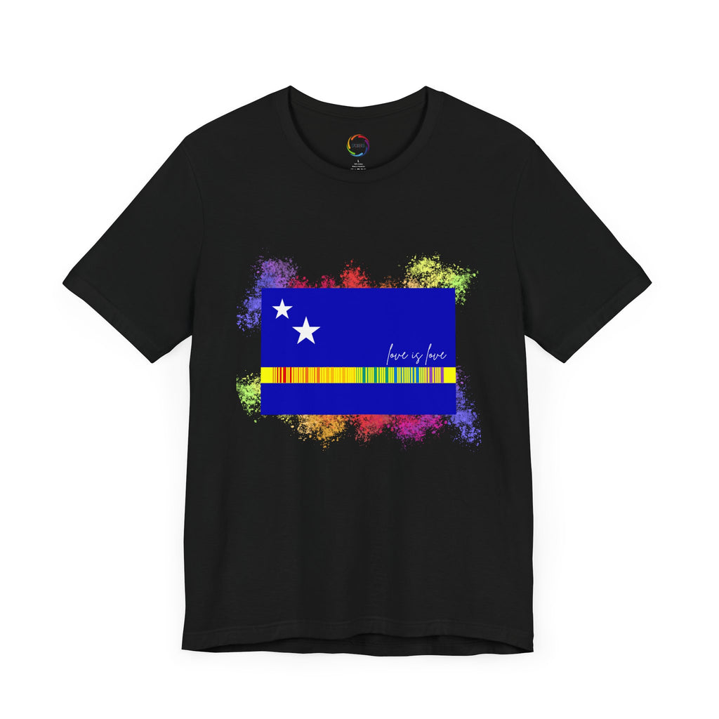 Curaçao Flag PRIDE Tee - Love is Love Unisex Tee