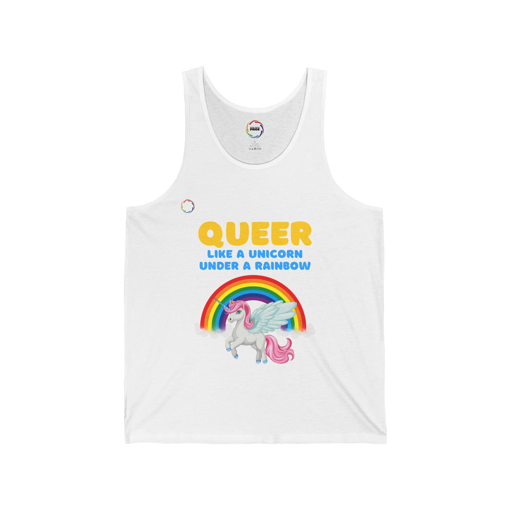 Queer Unicorn under the Rainbow Tank
