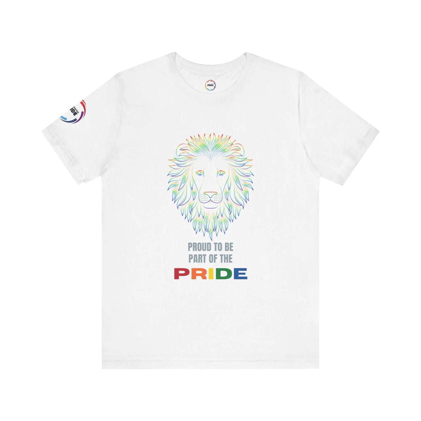 Colorful Lion T-Shirt - Proud to be part of the PRIDE Printify