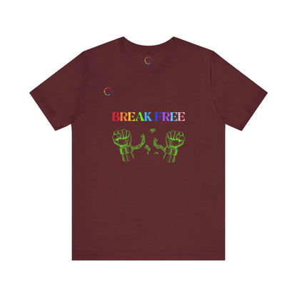 Break Free PRIDE Unisex Tee - Celebrate Empowerment and Freedom Printify
