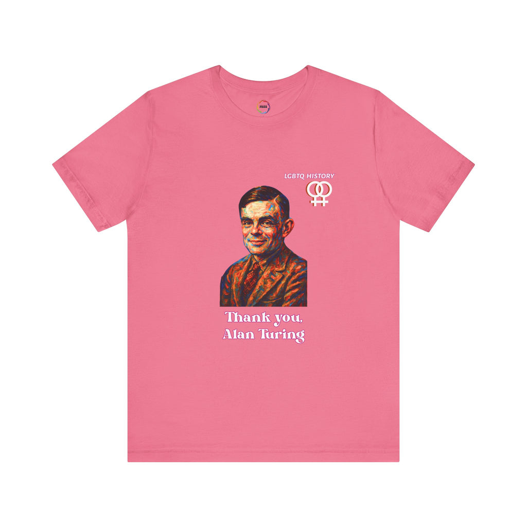 Alan Turing Inspired Thank You Tee, Inspirational T-Shirt, STEM Gift, Tech Enthusiast Shirt, Unisex Casual Wear, Geeky Gift