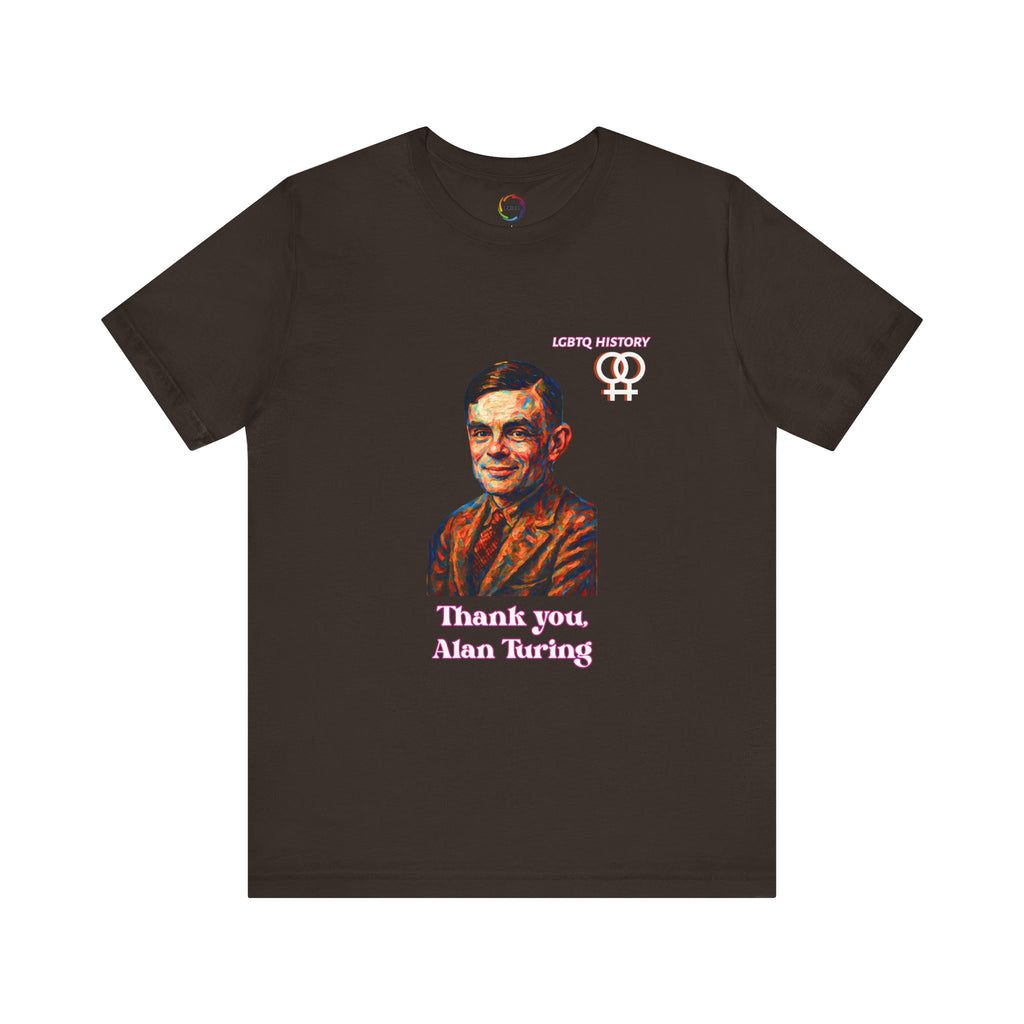 Alan Turing Inspired Thank You Tee, Inspirational T-Shirt, STEM Gift, Tech Enthusiast Shirt, Unisex Casual Wear, Geeky Gift