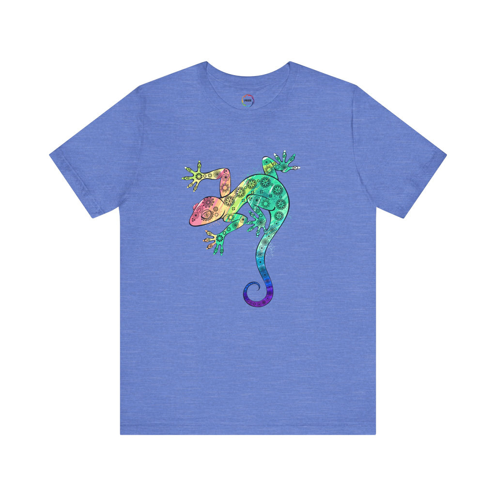 Rainbow Gecko Unisex Tee - Vibrant Nature-Inspired Design
