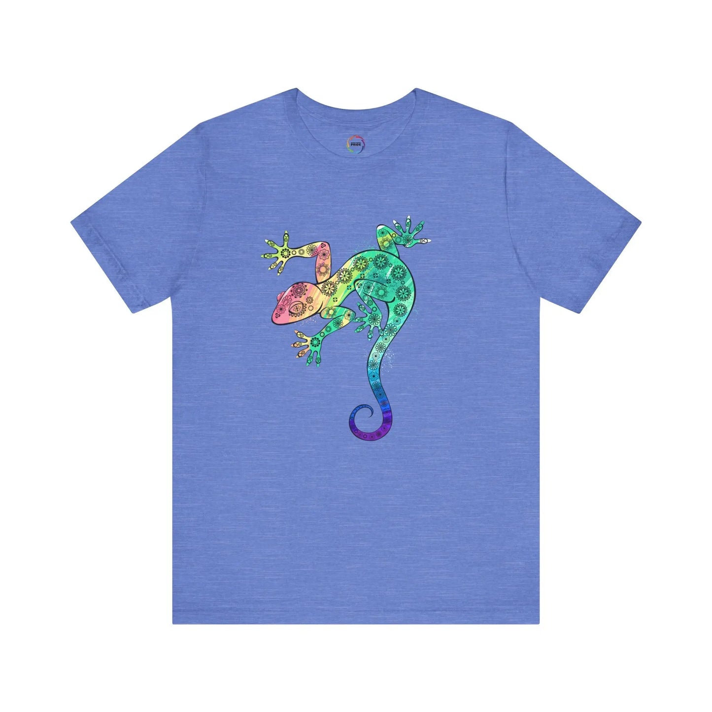 Rainbow Gecko Unisex Tee - Vibrant Nature-Inspired Design Printify