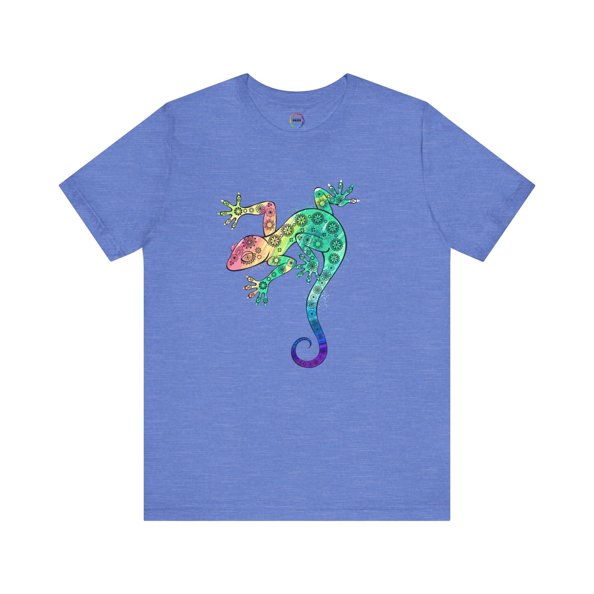 Rainbow Gecko Unisex Tee - Vibrant Nature-Inspired Design