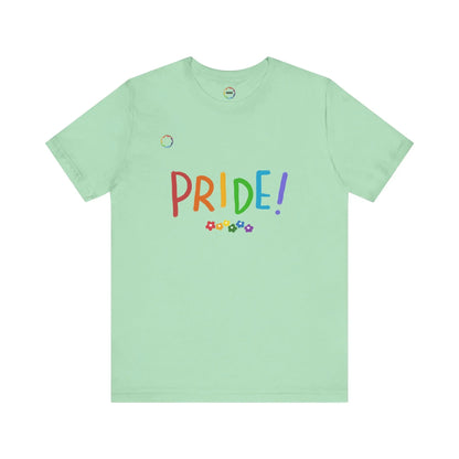 Pride Unisex Bella+Canvas Flowers Tee Printify
