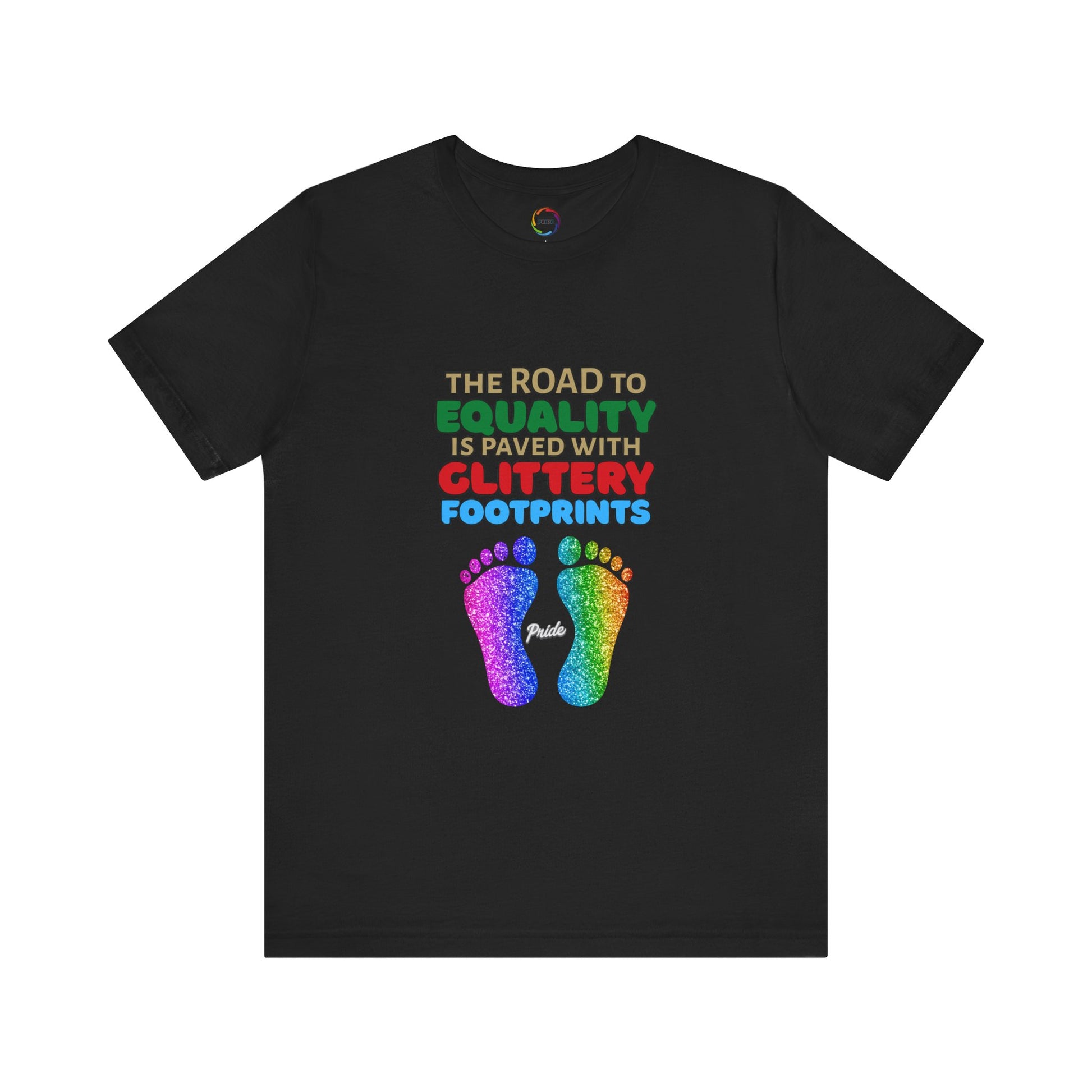 Glitter Footprints Equality Tee - Unisex PRIDE T-Shirt