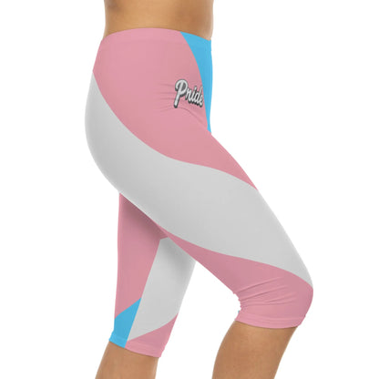 Transgender PRIDE Capri Leggings Printify