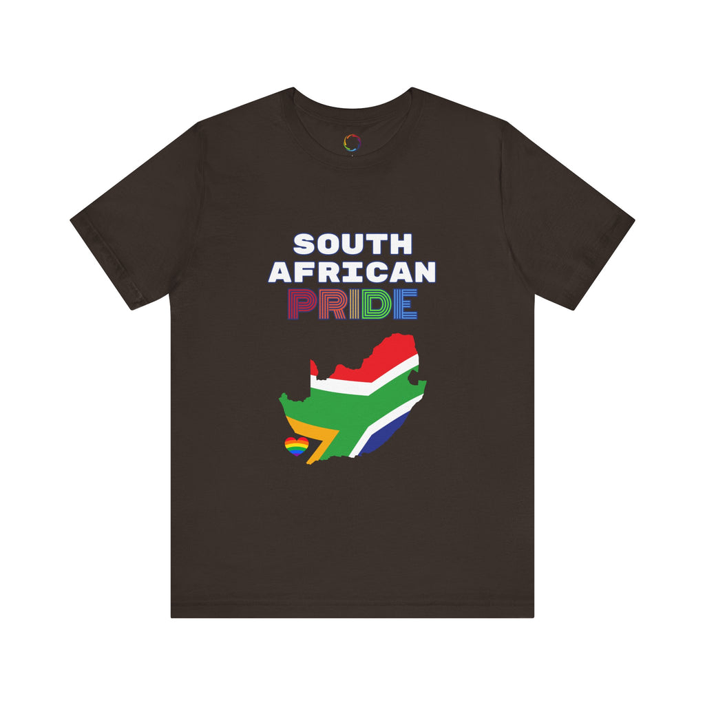 PRIDE Tee - Unisex Jersey Short Sleeve T-Shirt with Map of South Africa