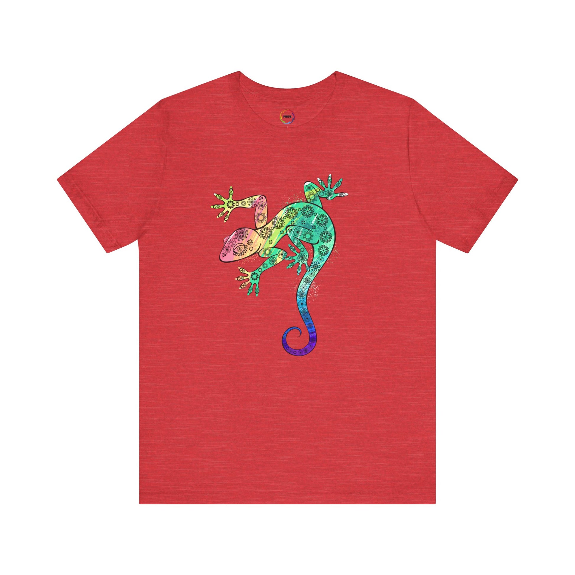 Rainbow Gecko Unisex Tee - Vibrant Nature-Inspired Design