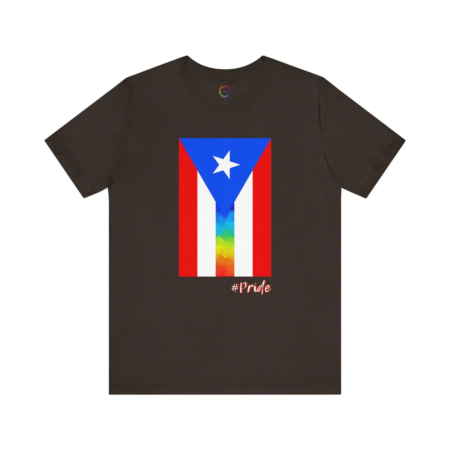Puerto Rican PRIDE Flag Tee - Unisex Short Sleeve T-Shirt for LGBTQ community Printify
