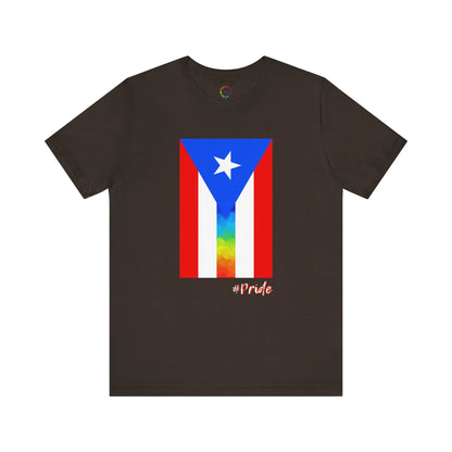 Puerto Rican PRIDE Flag Tee - Unisex Short Sleeve T-Shirt for LGBTQ community Printify