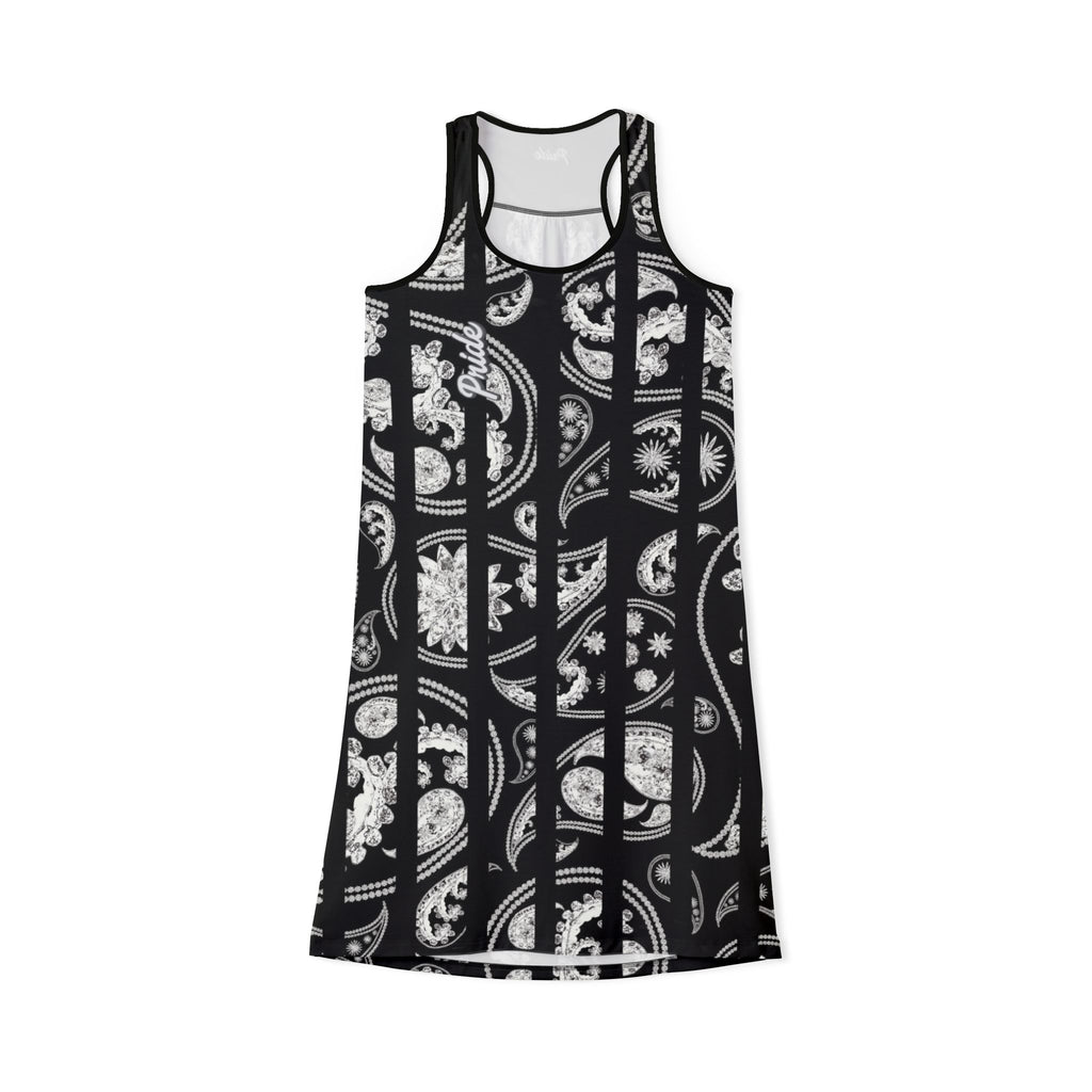 Chic Black & White Women's Racerback Dress