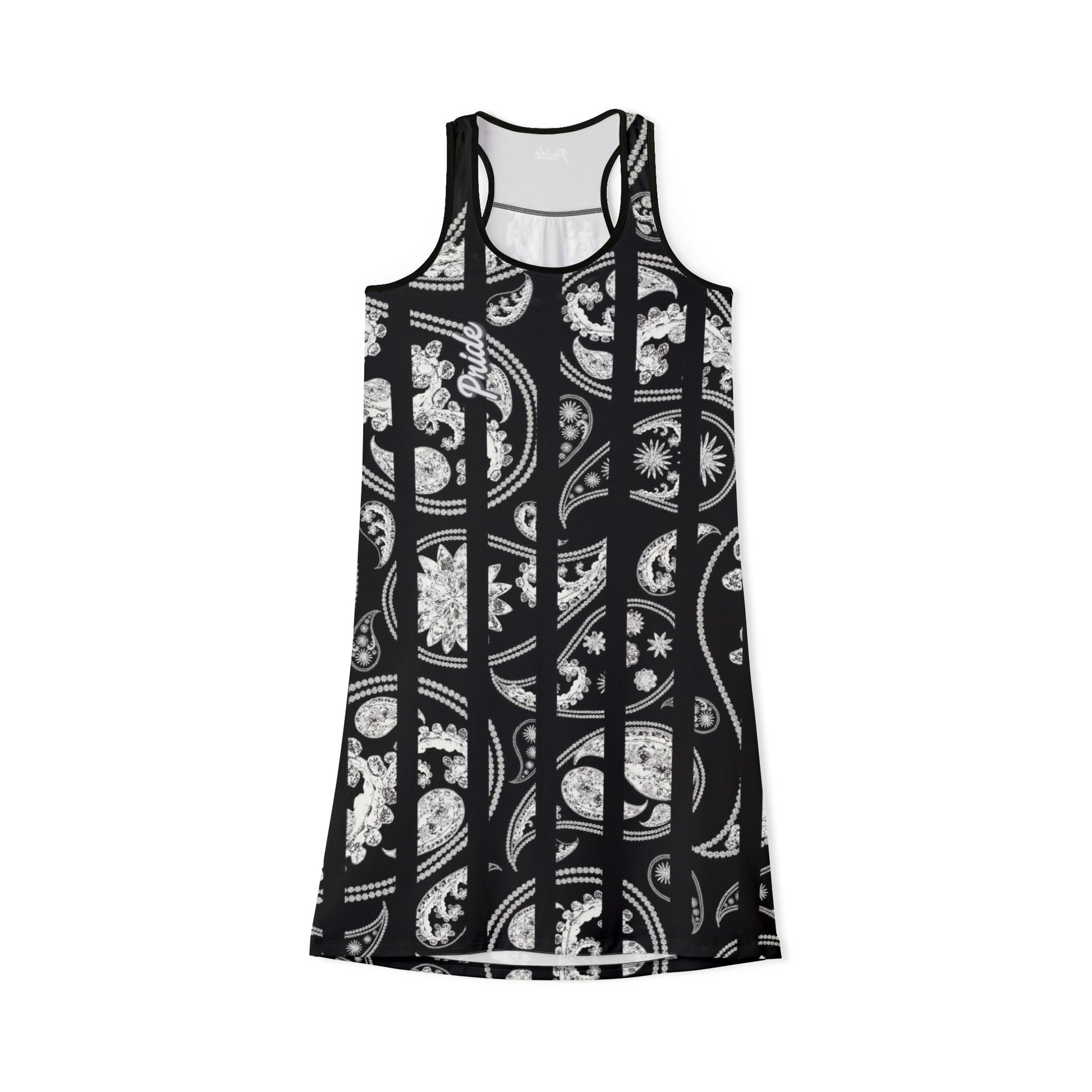 Chic Black & White Women's Racerback Dress