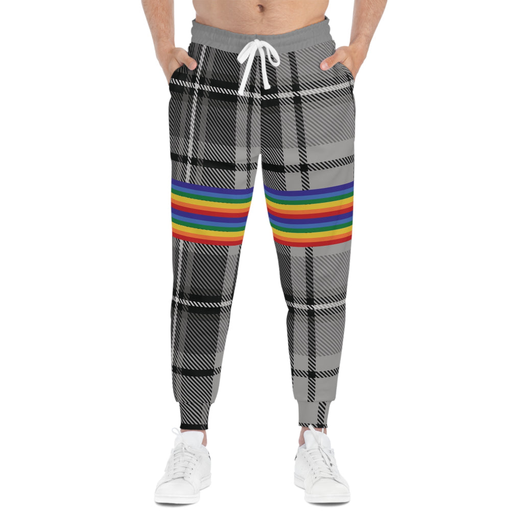 Trendy PRIDE Plaid Athletic Joggers - Unisex Activewear