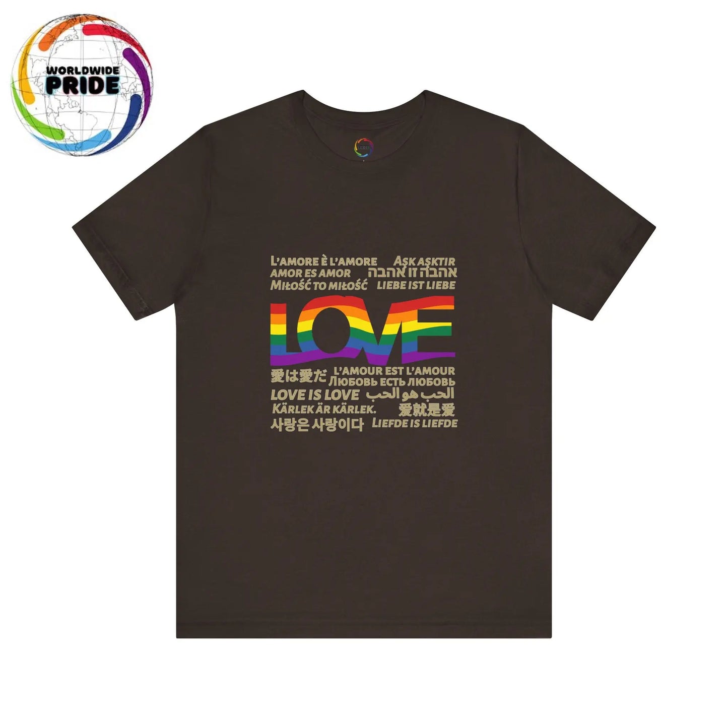 Love is Love Tee | 15 different languages Printify
