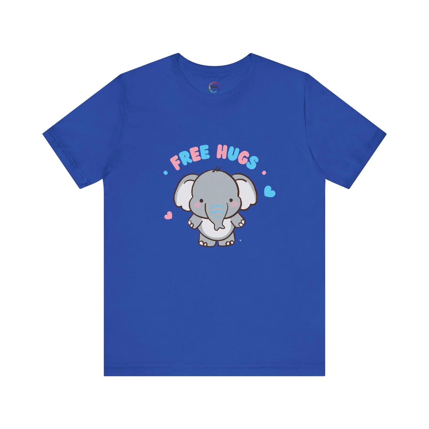 Cute Elephant 'Free Hugs' Unisex Short Sleeve Tee Printify