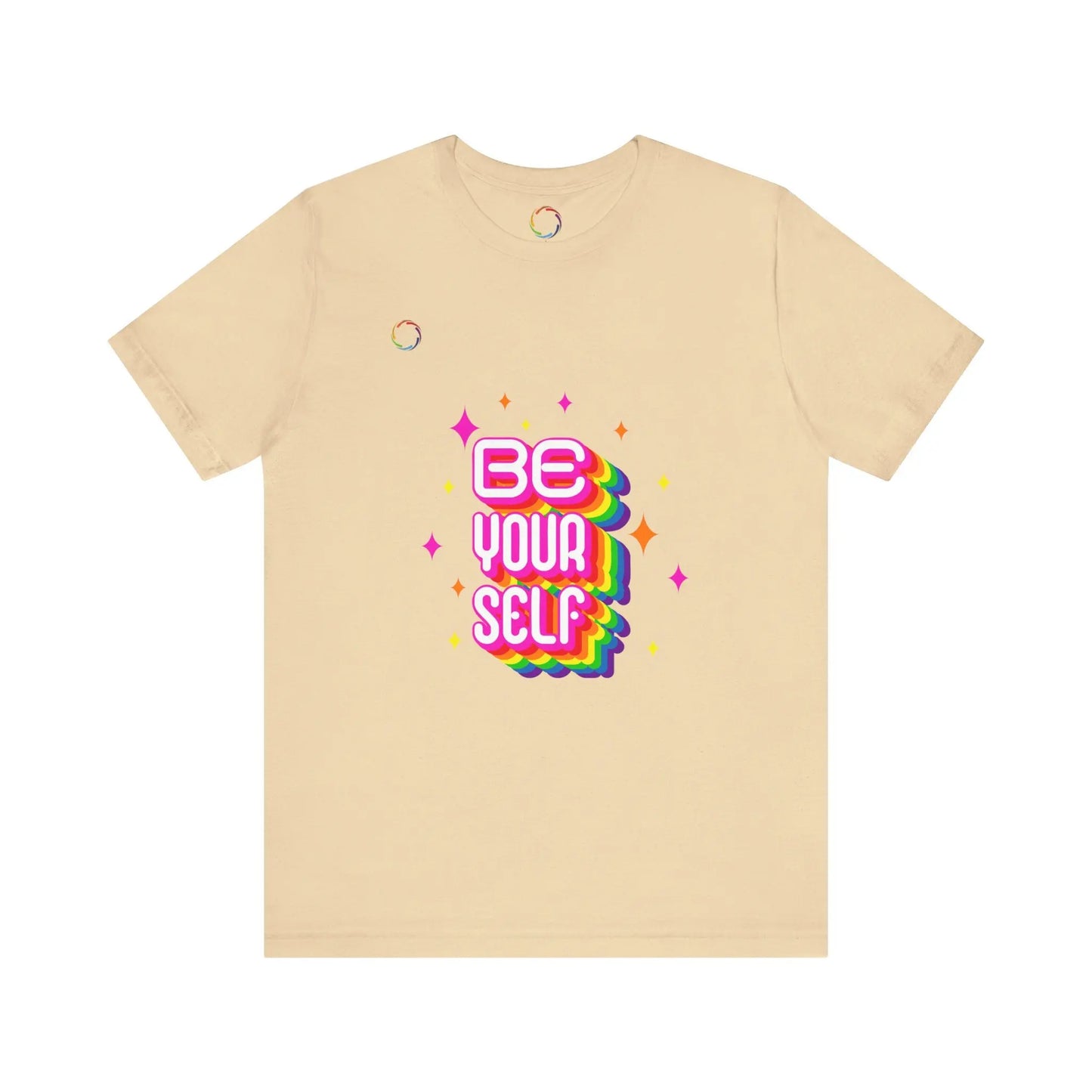 Be Yourself Rainbow Tee Printify