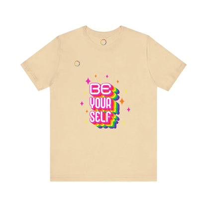 Be Yourself Rainbow Tee Printify
