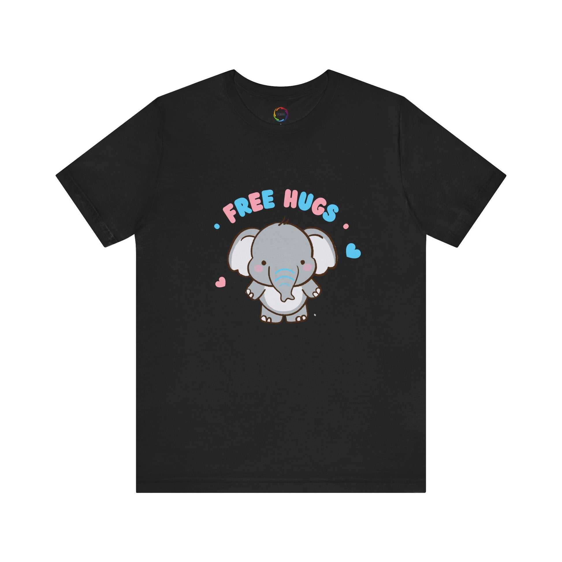 Cute Elephant 'Free Hugs' Unisex Short Sleeve Tee