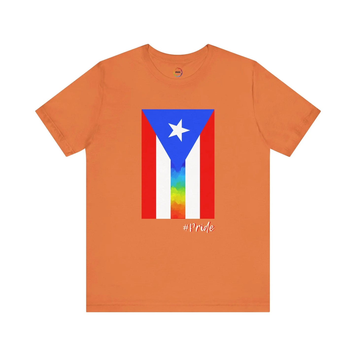 Puerto Rican PRIDE Flag Tee - Unisex Short Sleeve T-Shirt for LGBTQ community Printify