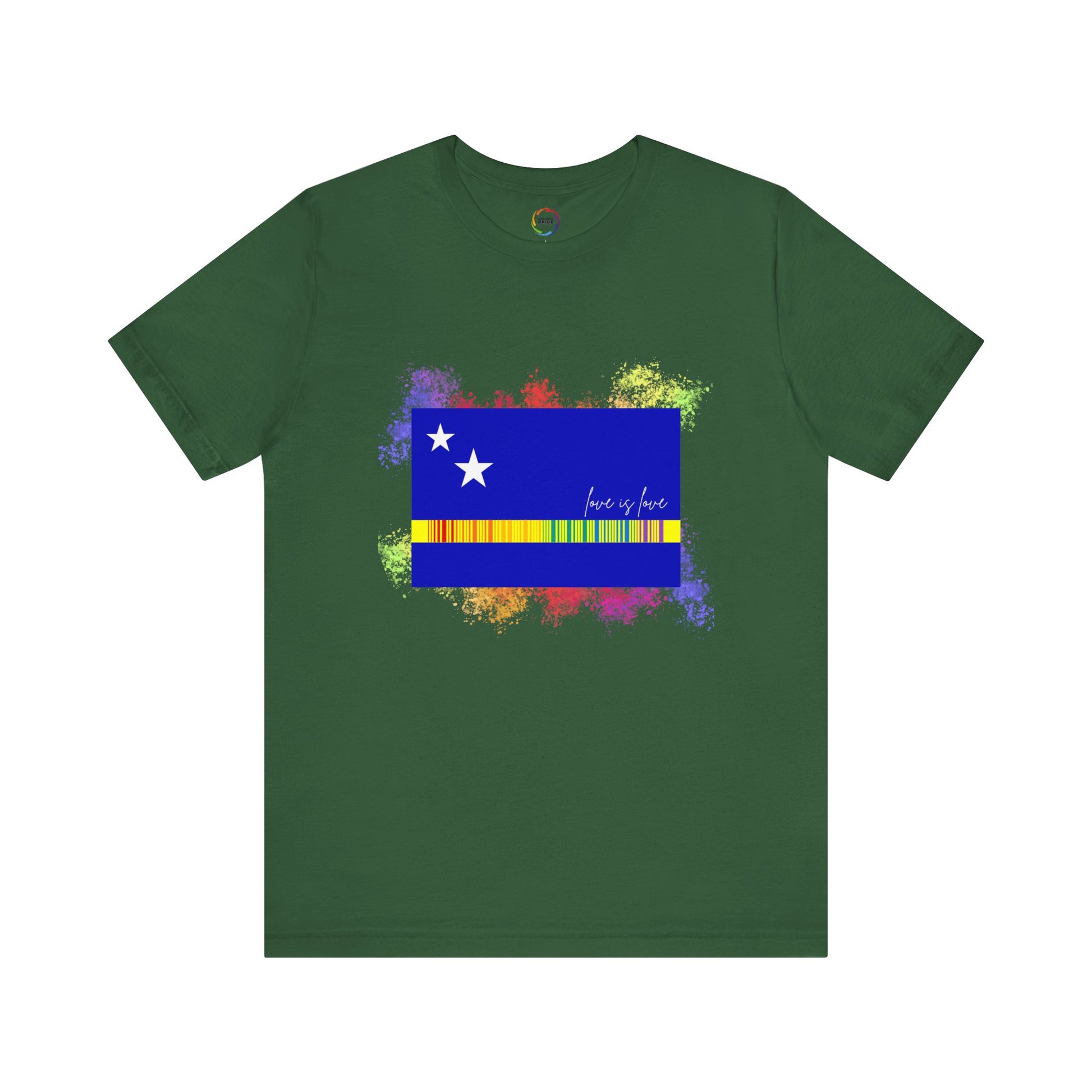 Curaçao Flag PRIDE Tee - Love is Love Unisex Tee