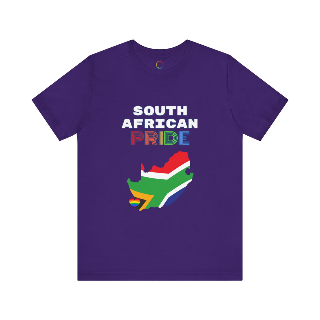 PRIDE Tee - Unisex Jersey Short Sleeve T-Shirt with Map of South Africa