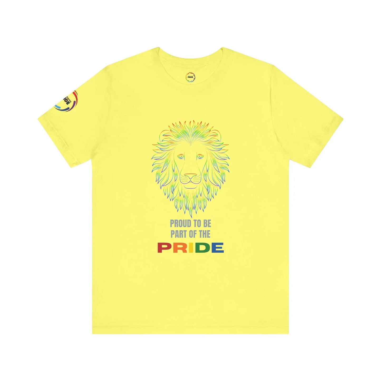 Colorful Lion T-Shirt - Proud to be part of the PRIDE Printify
