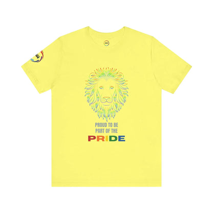 Colorful Lion T-Shirt - Proud to be part of the PRIDE Printify