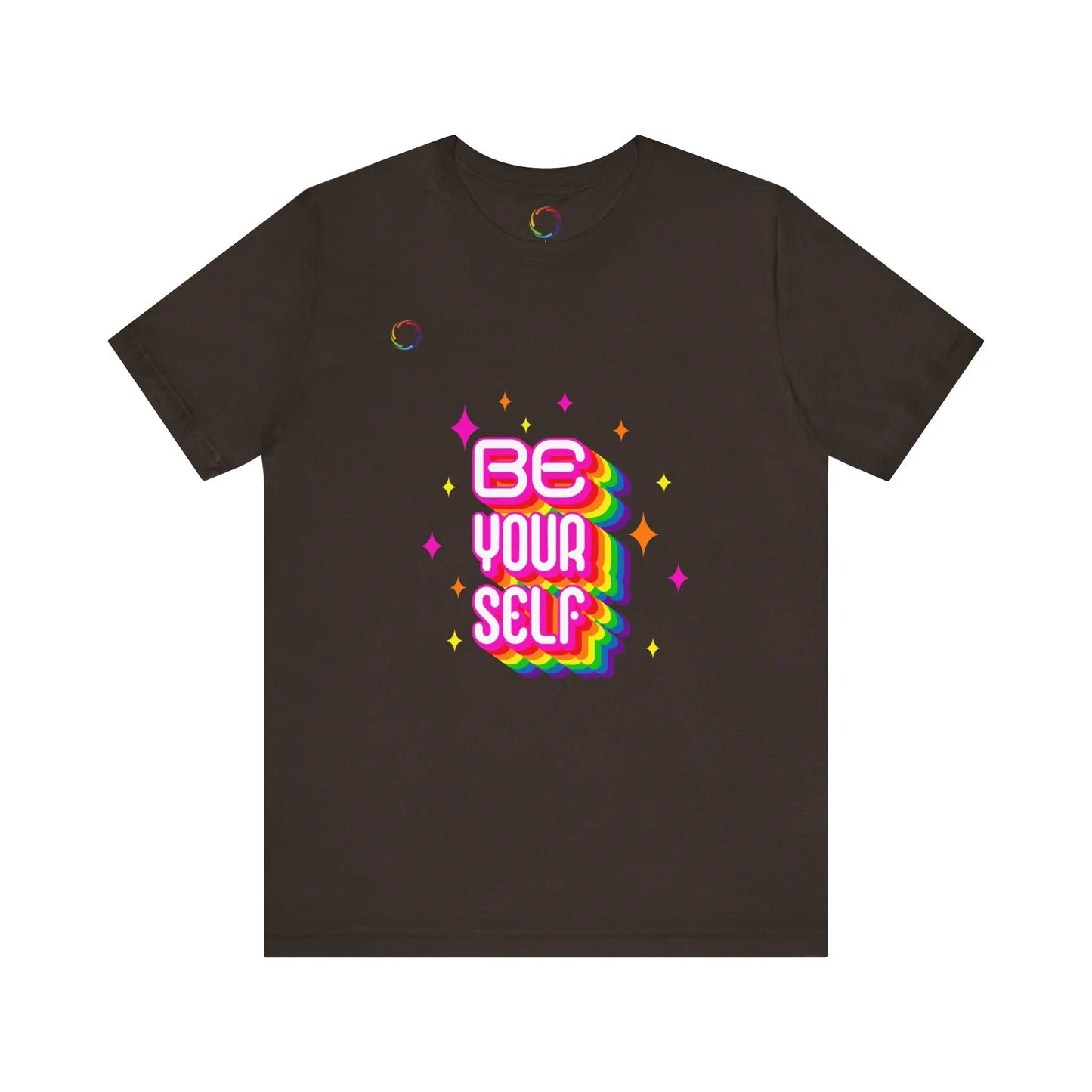 Be Yourself Rainbow Tee Printify