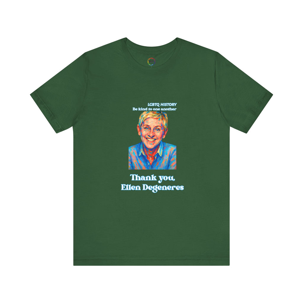 Thank You Ellen Degeneres Tribute Tee for LGBTQ Icon