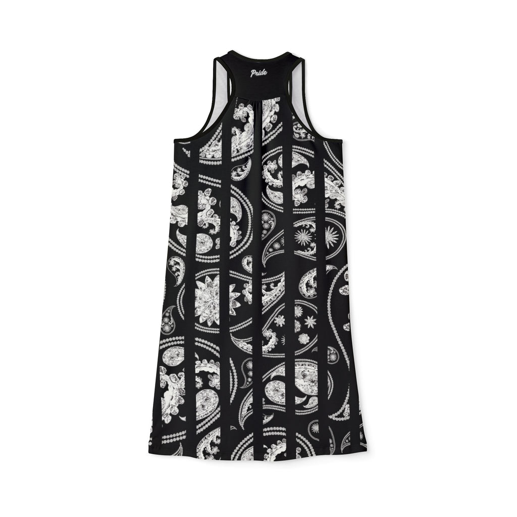 Chic Black & White Women's Racerback Dress