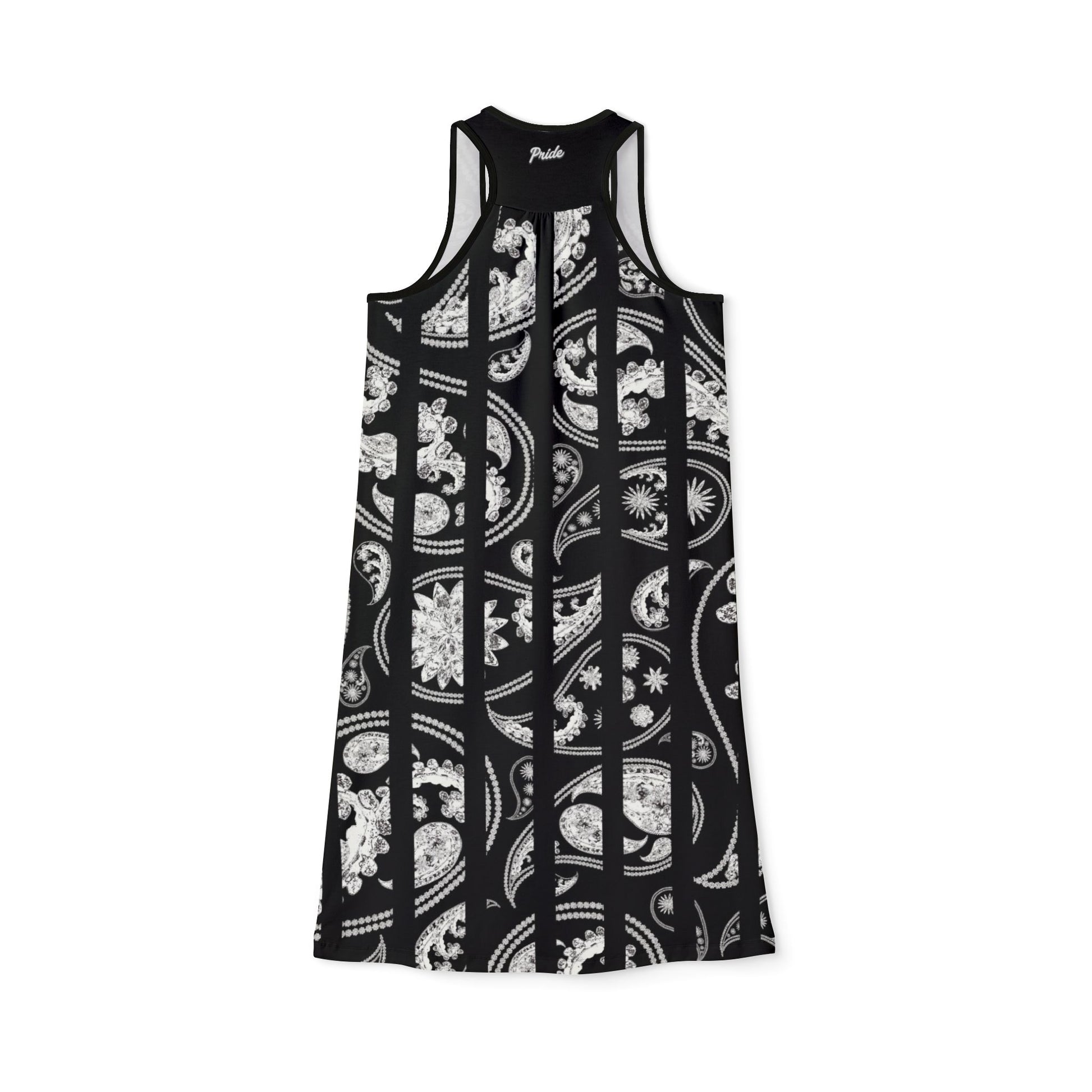 Chic Black & White Women's Racerback Dress