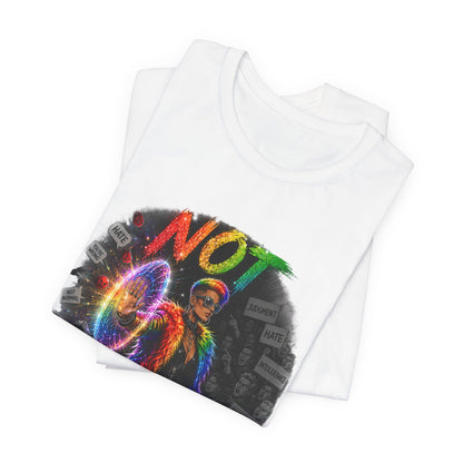 Not Today T-Shirt — Colorful Shield Hero Graphic Tee