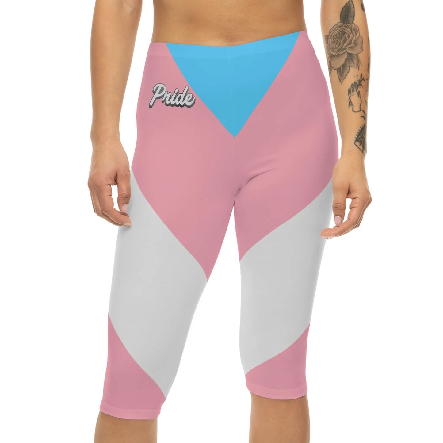 Transgender PRIDE Capri Leggings Printify