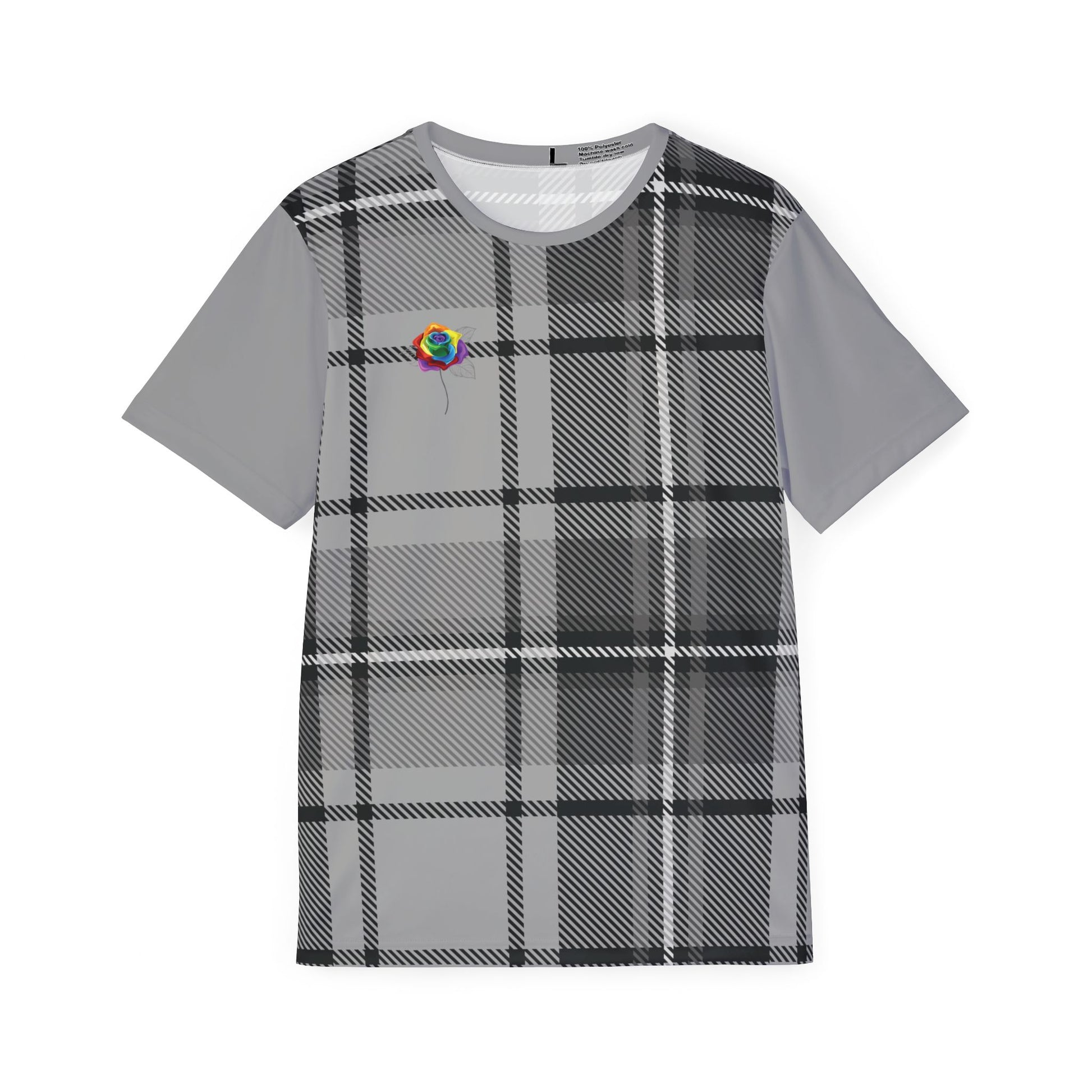 Men's PRIDE Flower Plaid Shirt - Perfect for Active Days and Casual Outings
