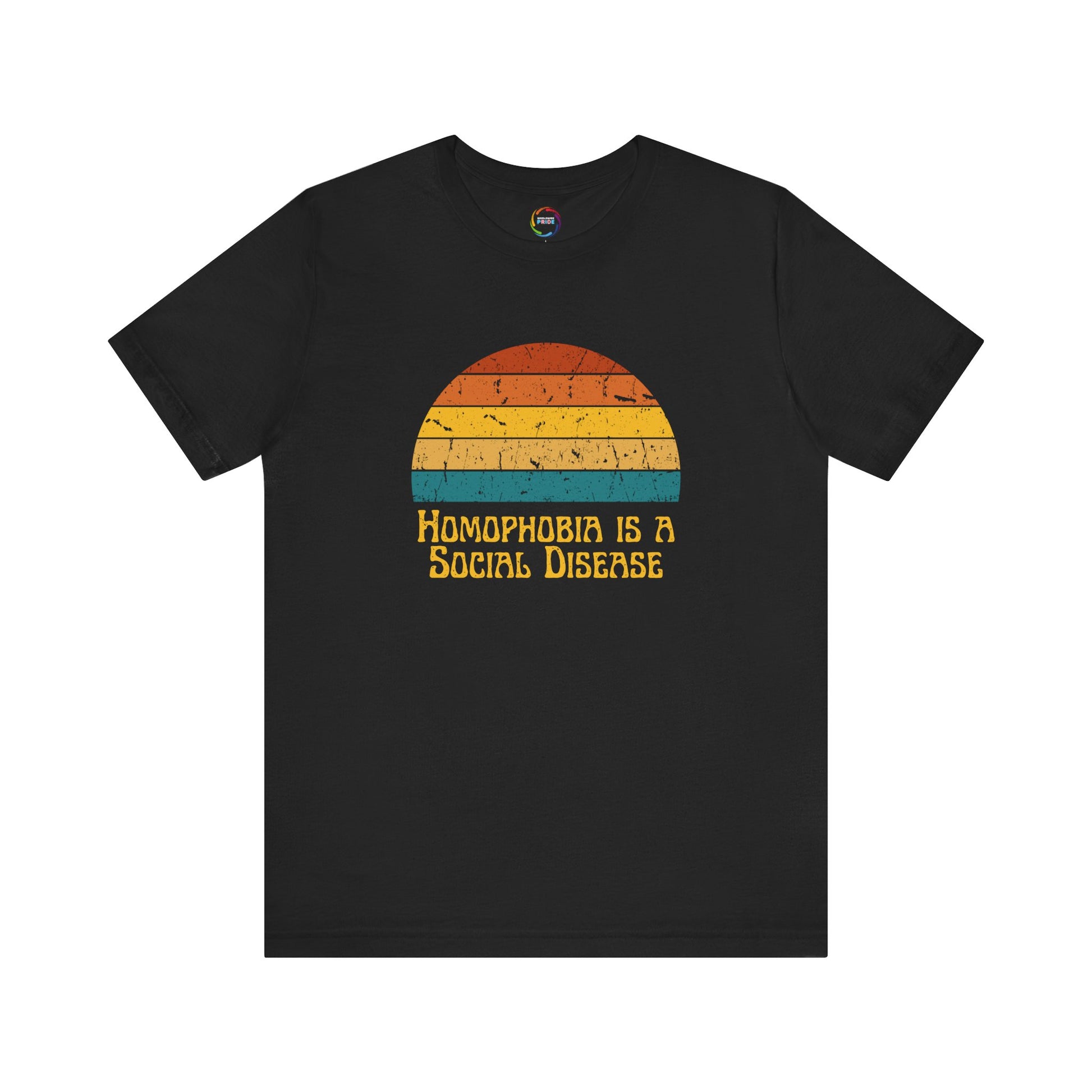 Homophobia is a Social Disease Tee for Pride, Activism, LGBTQ+ Support