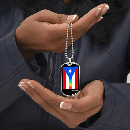The PRIDE of Puerto Rico Dog Tag ShineOn Fulfillment